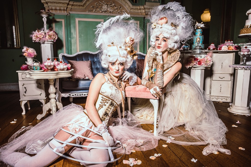 High end, super posh rococo themed entertainment. Get a taste of the 18th century